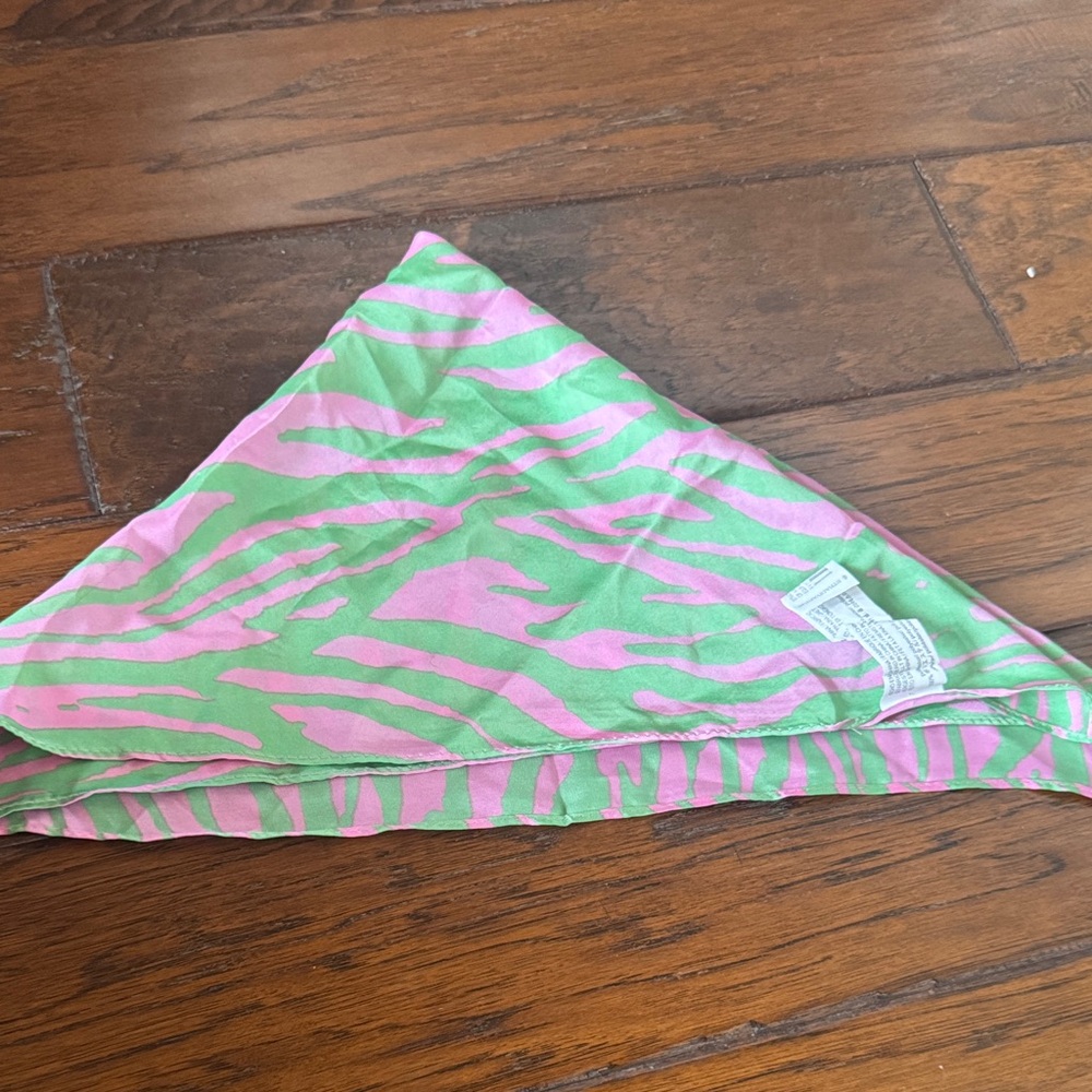 Stradivarius Pink and Green Scarf